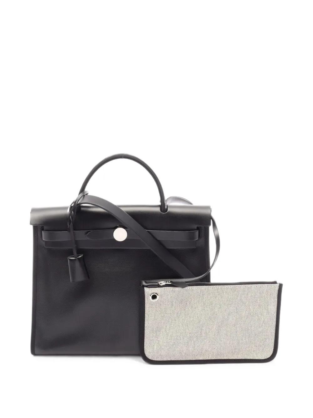 Hermès Pre-Owned 2025 PM Herbag Zip Toile H Berlinne tote bag - Nero