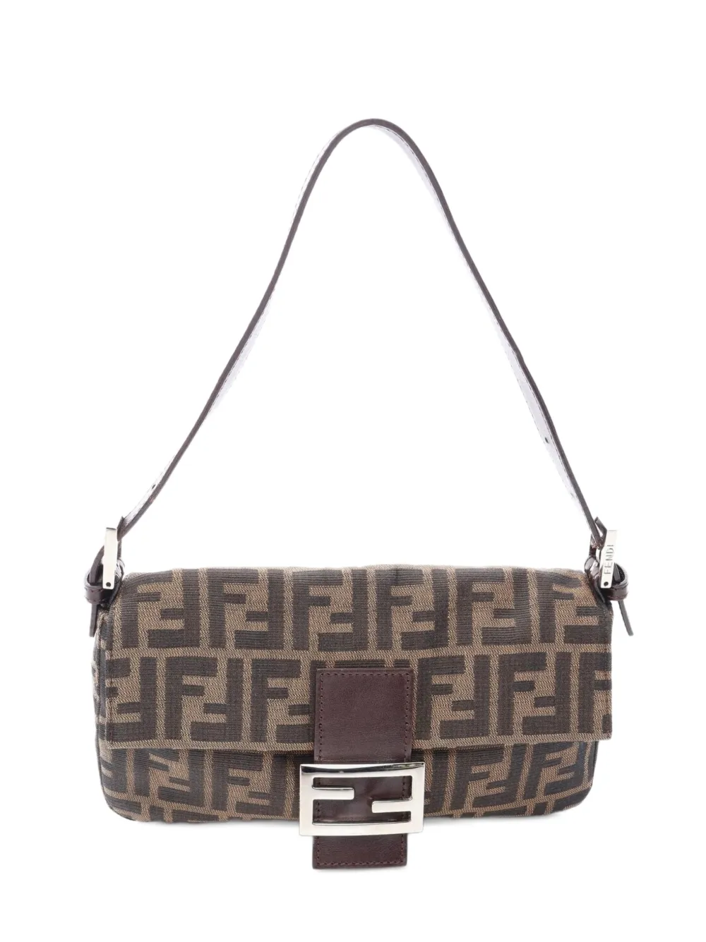 Fendi Pre-Owned 2010s pre-owned Schultertasche mit Mamma Zucca-Muster - Braun