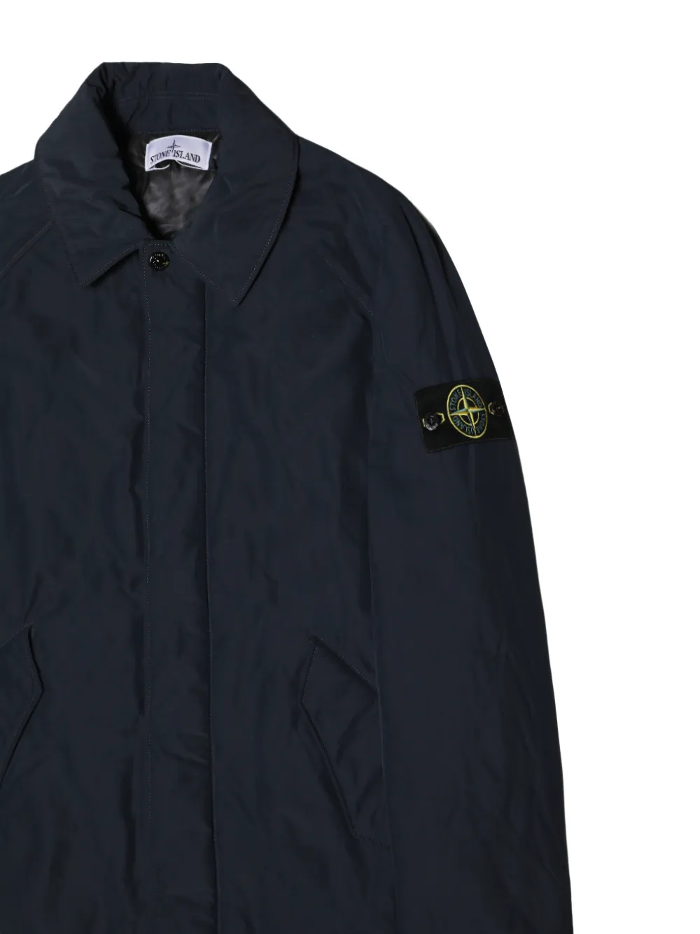 Stone Island Jas met verborgen sluiting Blauw