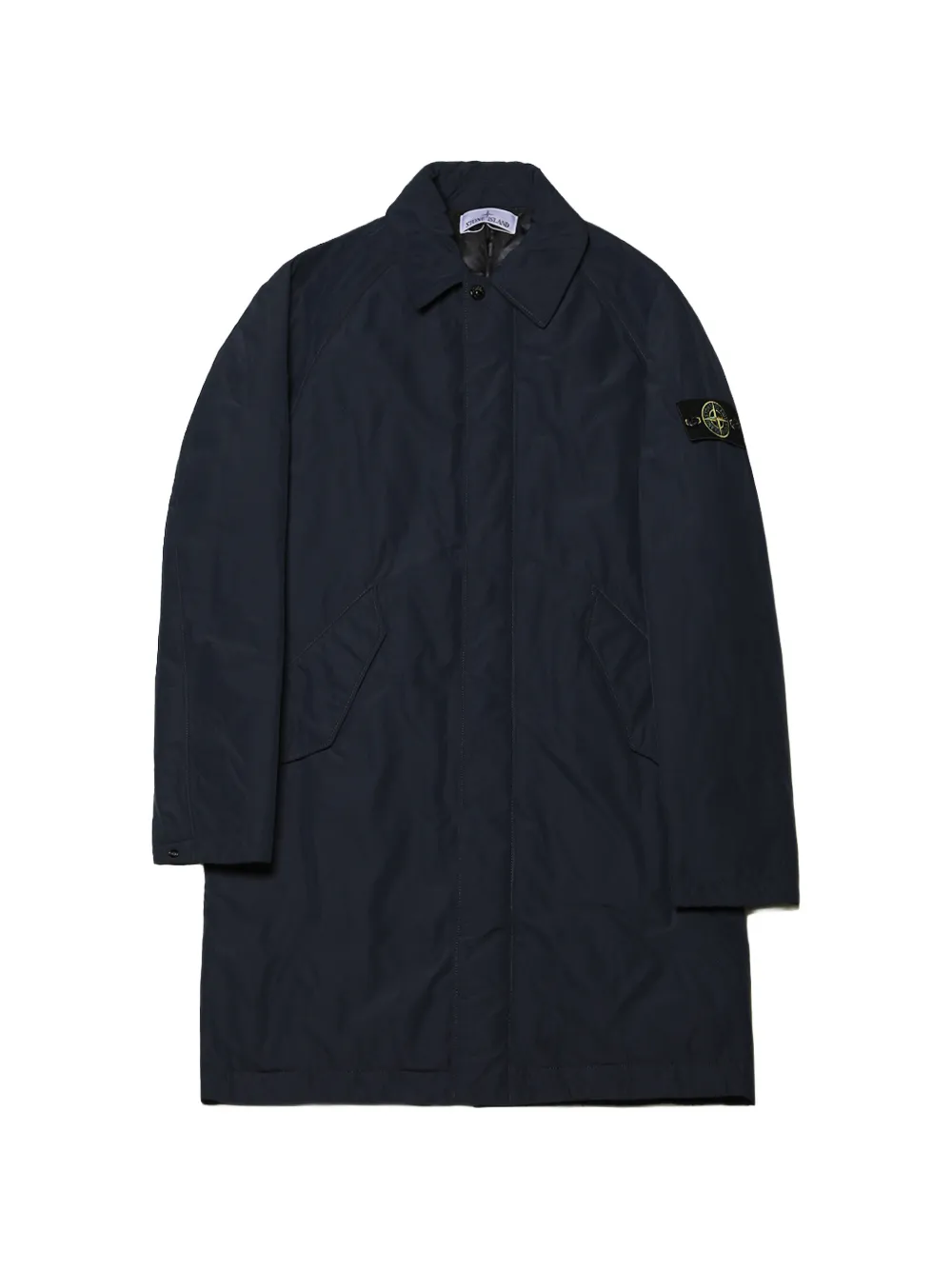 Stone Island concealed-fastening coat - Blu