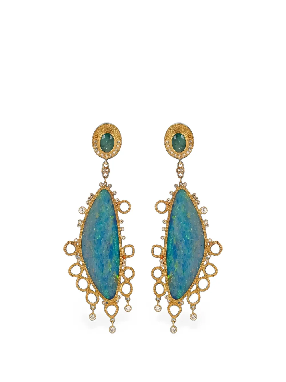 COOMI multi-stone earrings