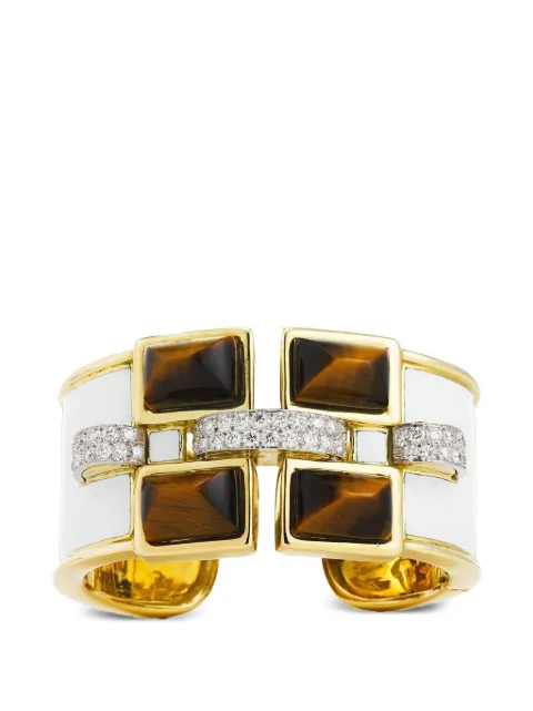 David Webb Bastille diamond and tiger's eye bracelet
