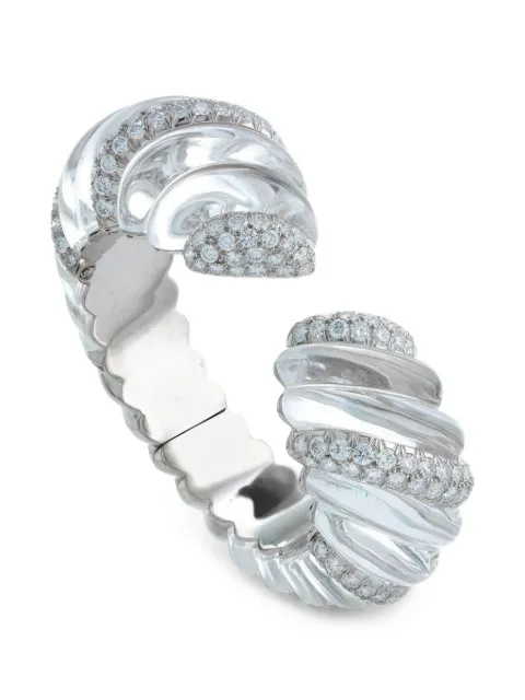 David Webb Twist Cuff diamond bracelet