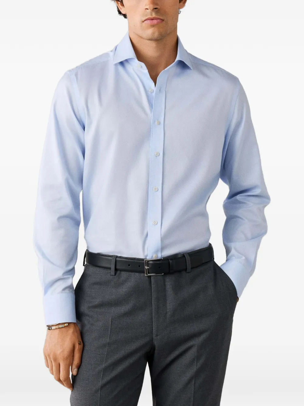 Hackett London tailored-fit Oxford shirt Blauw