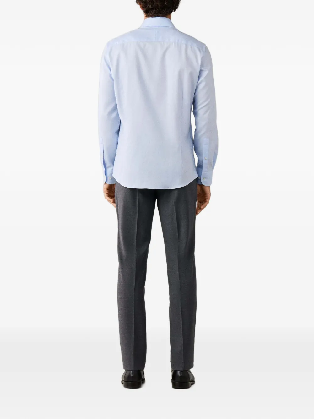 Hackett London tailored-fit Oxford shirt Blauw