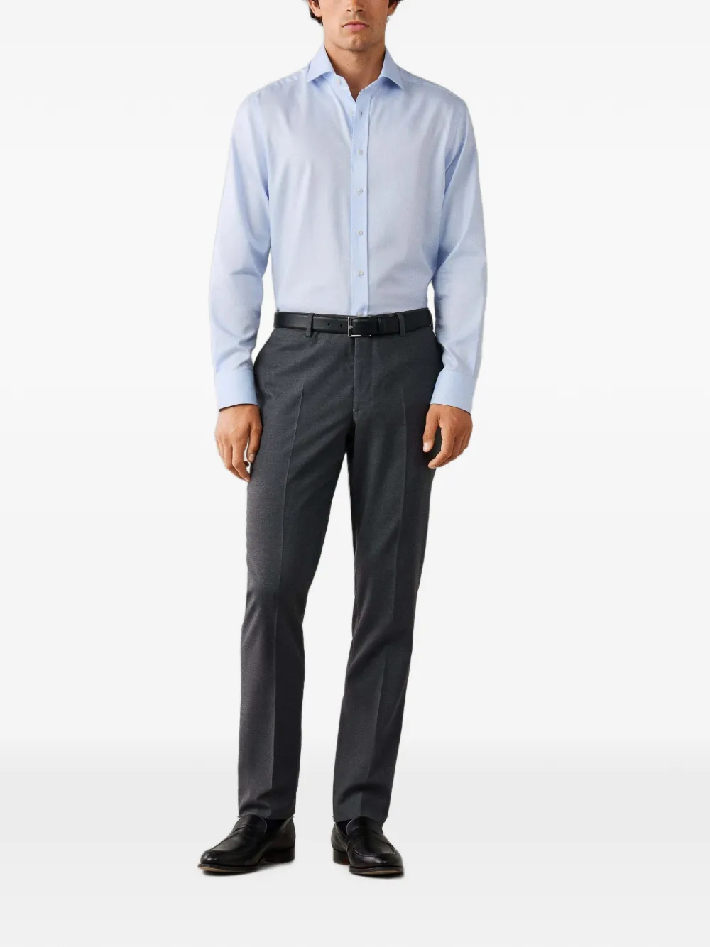 Hackett London tailored-fit Oxford shirt Blauw