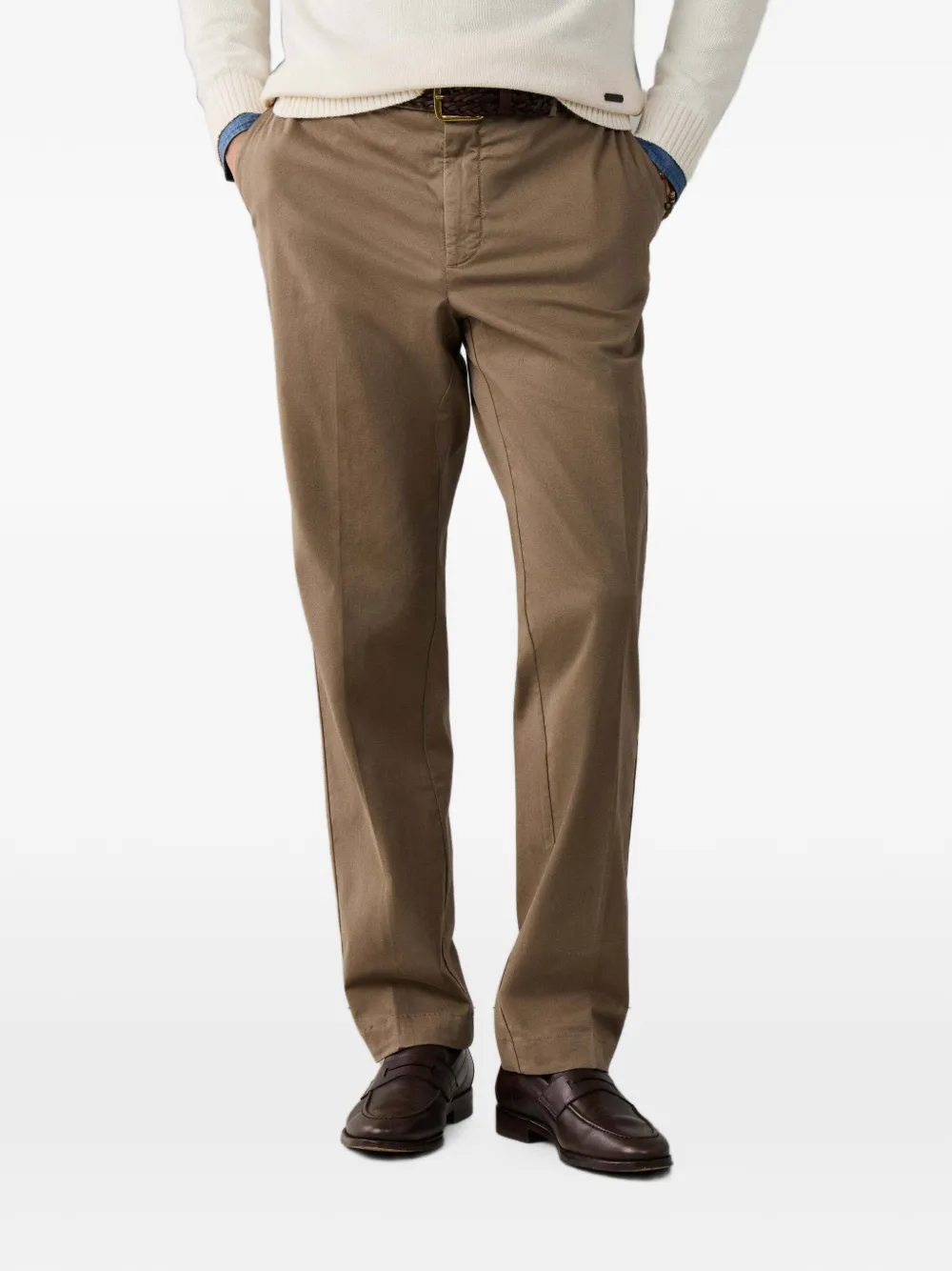 Hackett London Sanderson tailored-fit chino trousers Bruin