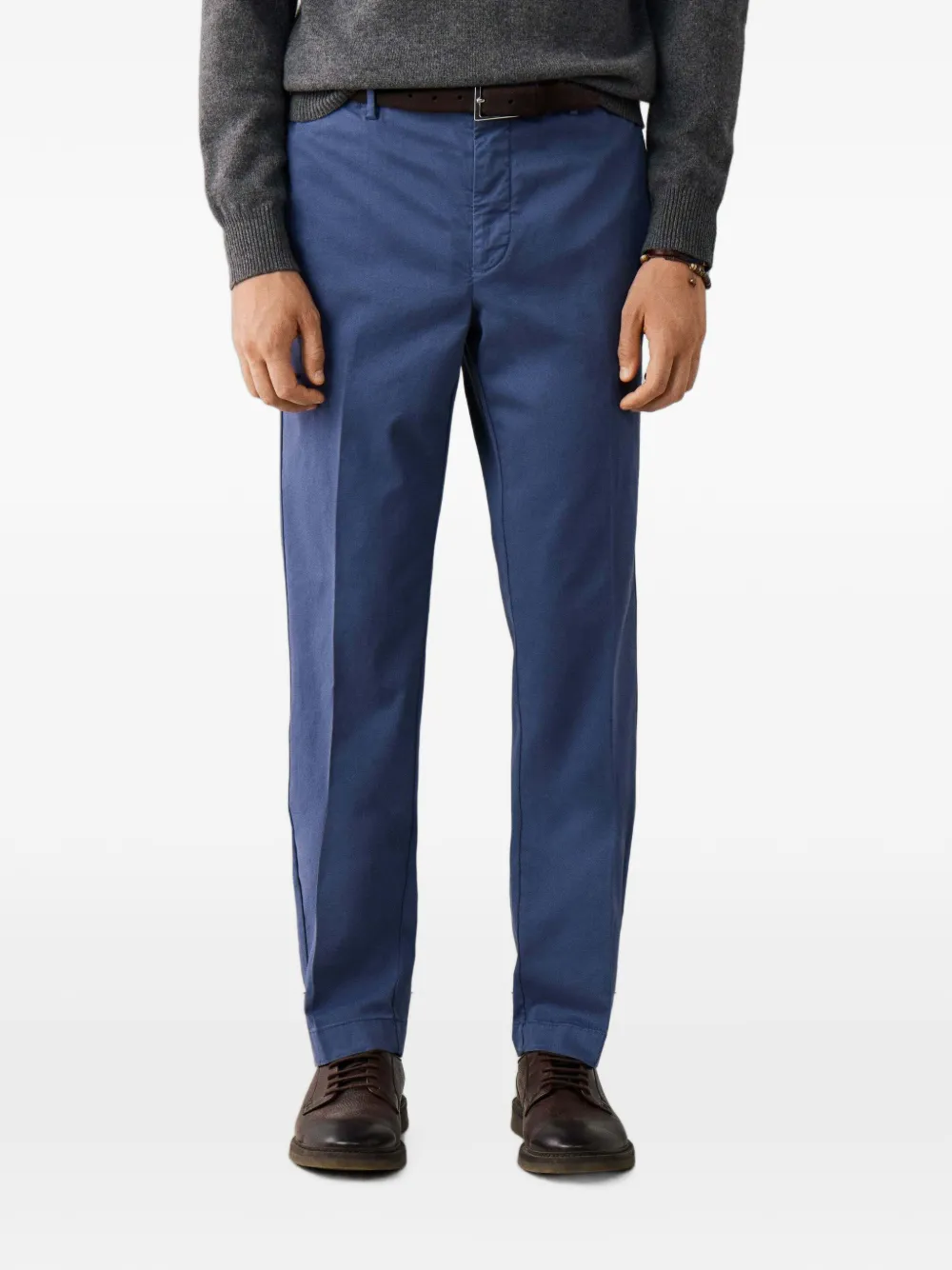 Hackett London Sanderson chino met getailleerde pasvorm Blauw