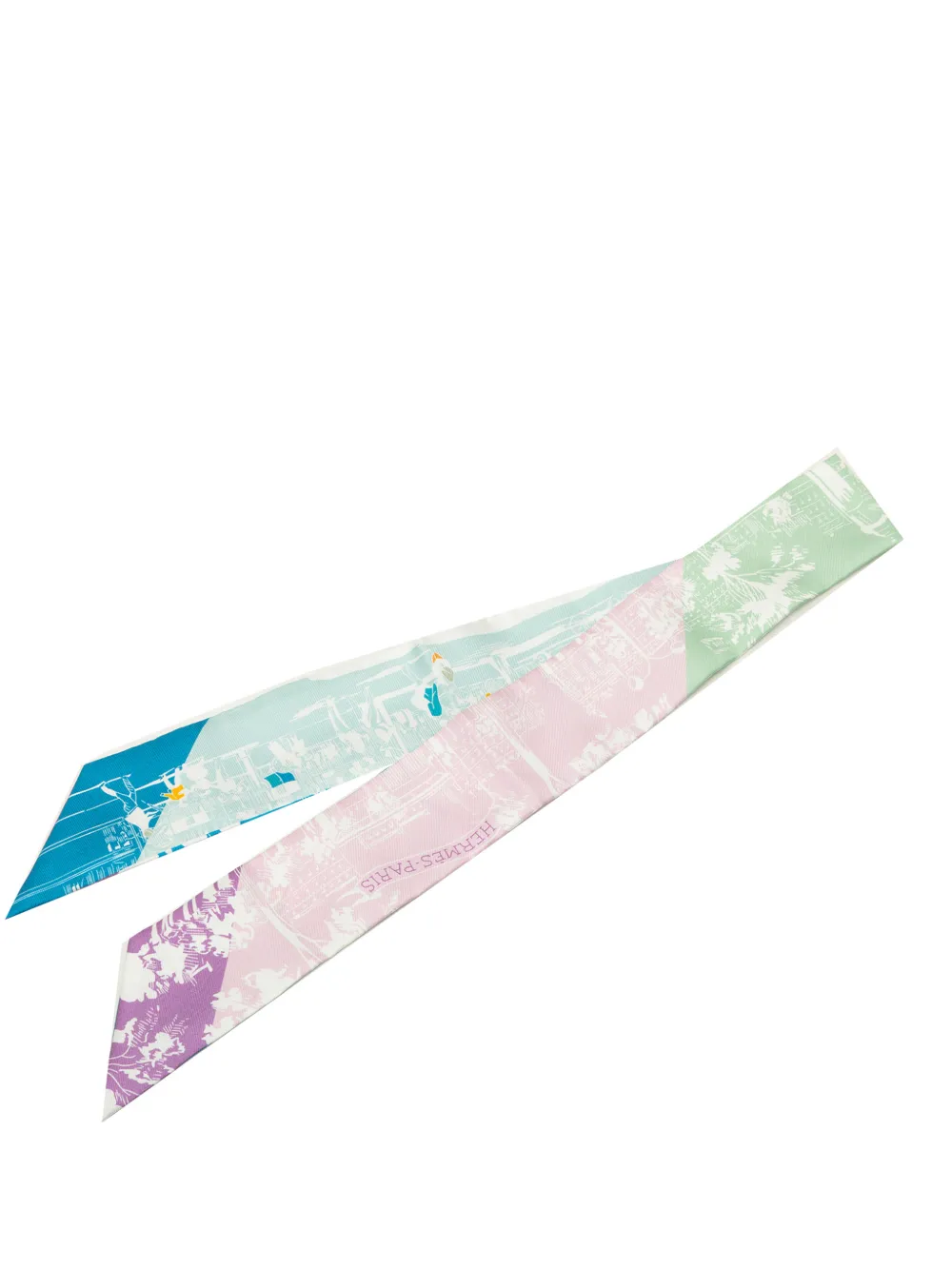 Hermès Pre-Owned 2010-2020 A L Ombre des Boulevards Silk Twilly Scarf scarves - Multicolore