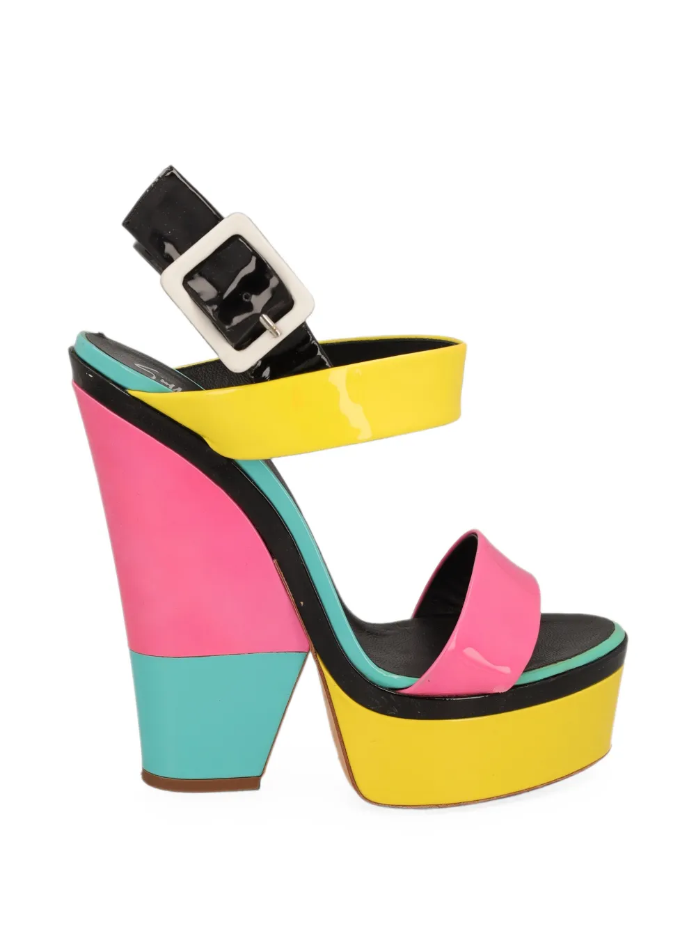 Giuseppe Zanotti Vintage Wedge-Sandalen mit Plateau - Rosa