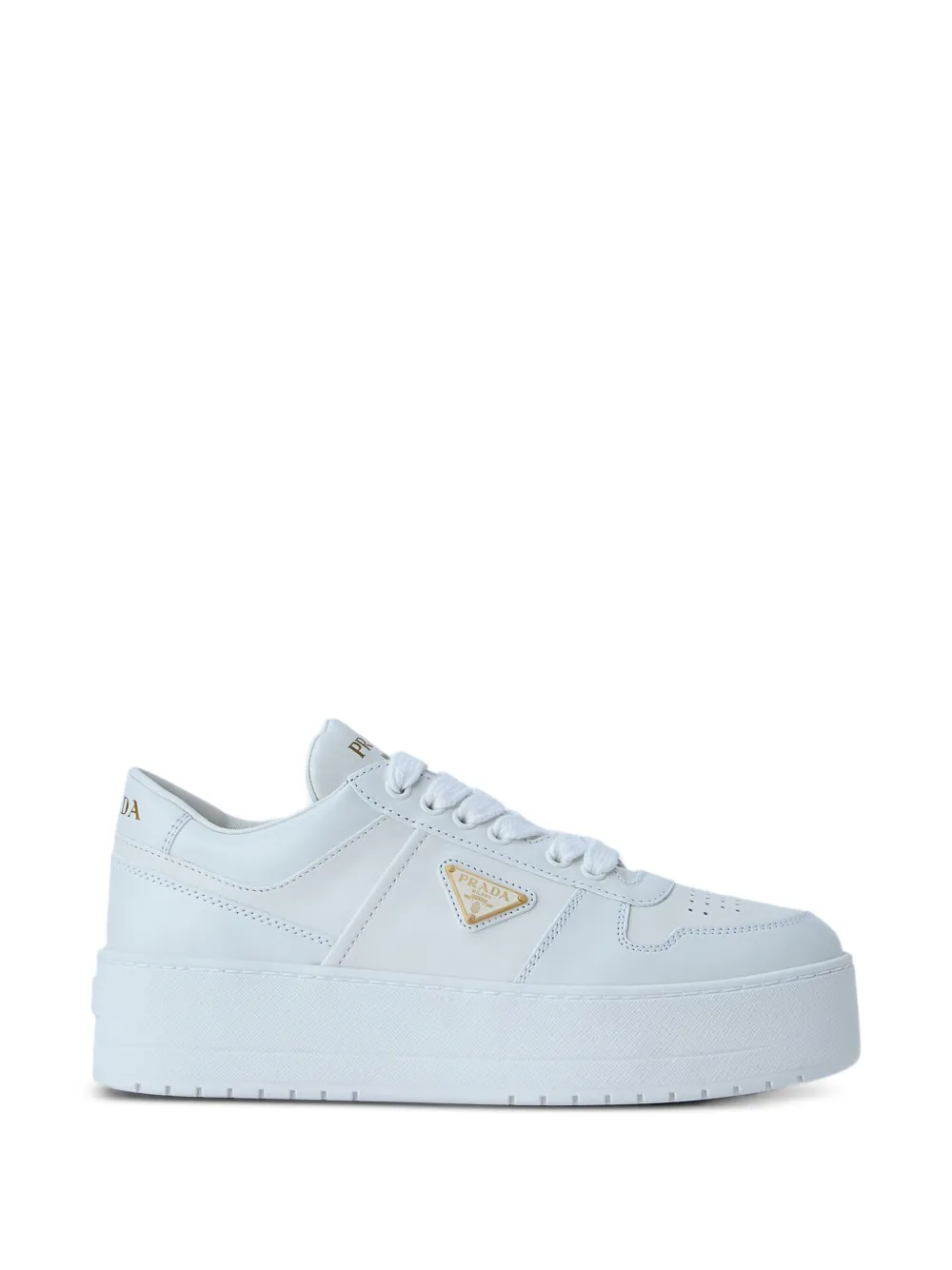 Prada Downtown Bold leren sneakers Wit