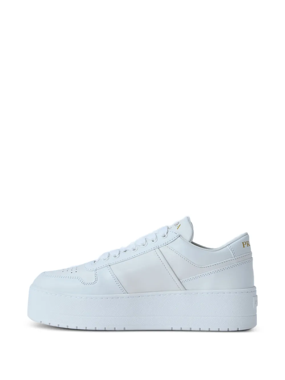 Prada Downtown Bold leren sneakers Wit