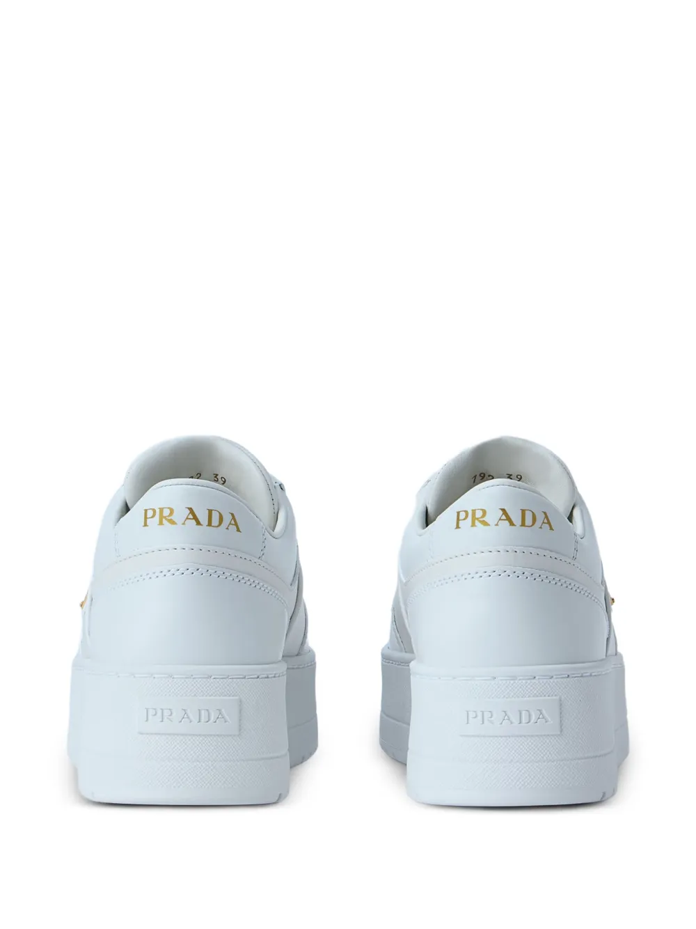 Prada Downtown Bold leren sneakers Wit