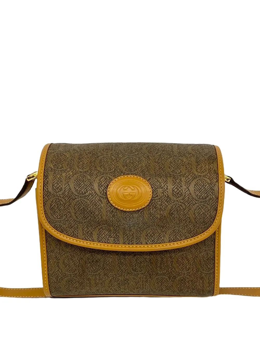 Gucci Pre-Owned 1980-1990 Coated Canvas crossbody bag - Toni neutri
