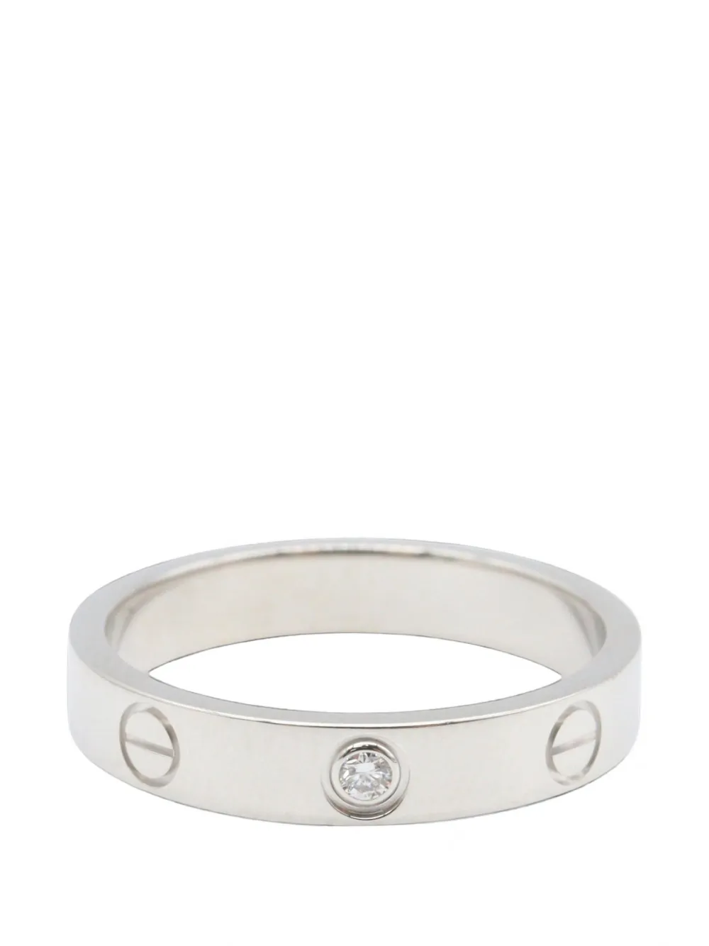 Cartier 2010s Love Ring mit Diamant - Silber