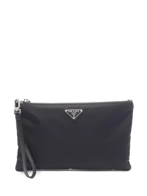 Prada Pre-Owned bolsa de mano con logo de triángulo