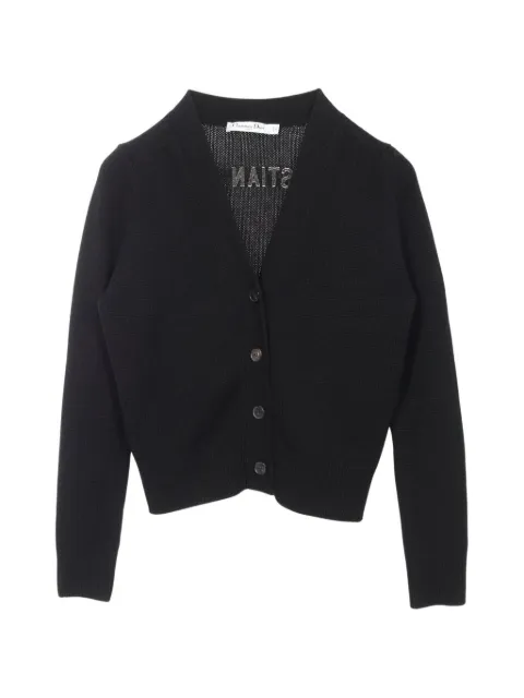Christian Dior Pre-Owned 2010s logo-embroidered cardigan