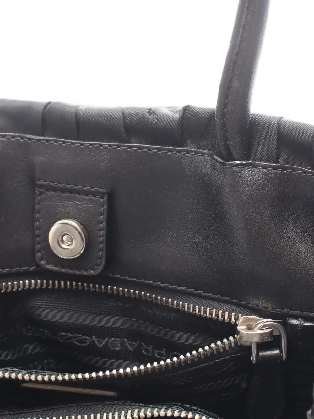 Prada Pre-Owned 2010s Tessuto Gaufre shopper Zwart