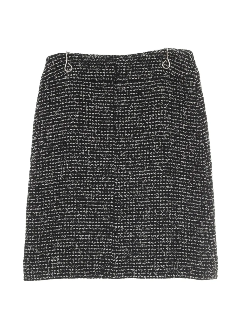 CHANEL Pre-Owned 1986-1988 tweed midi skirt - Nero