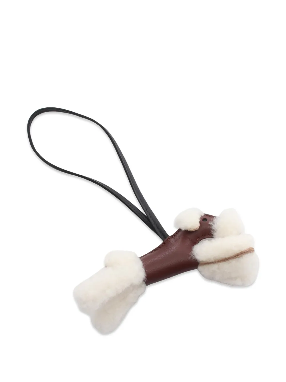 Hermès Pre-Owned Paddy Taschenanhänger mit Shearling-Besatz - Braun