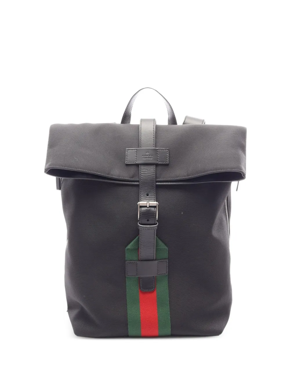 Gucci Pre-Owned 2010s Web stripe backpack - Nero