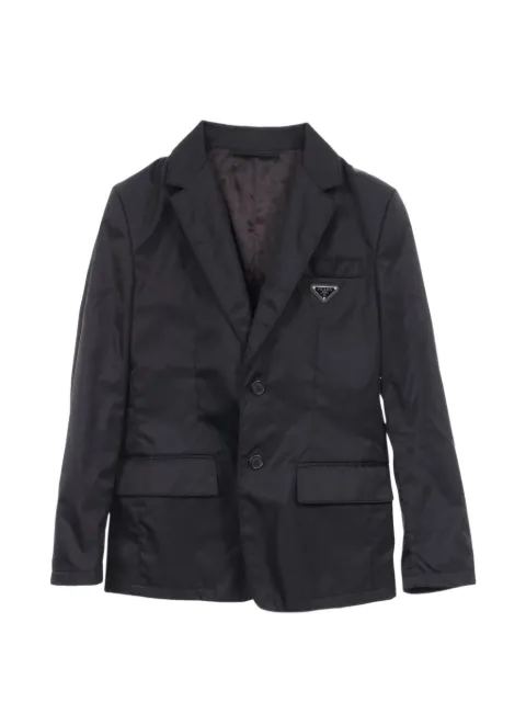 Prada Pre-Owned 2010s Re-Nylon Triangle-logo blazer