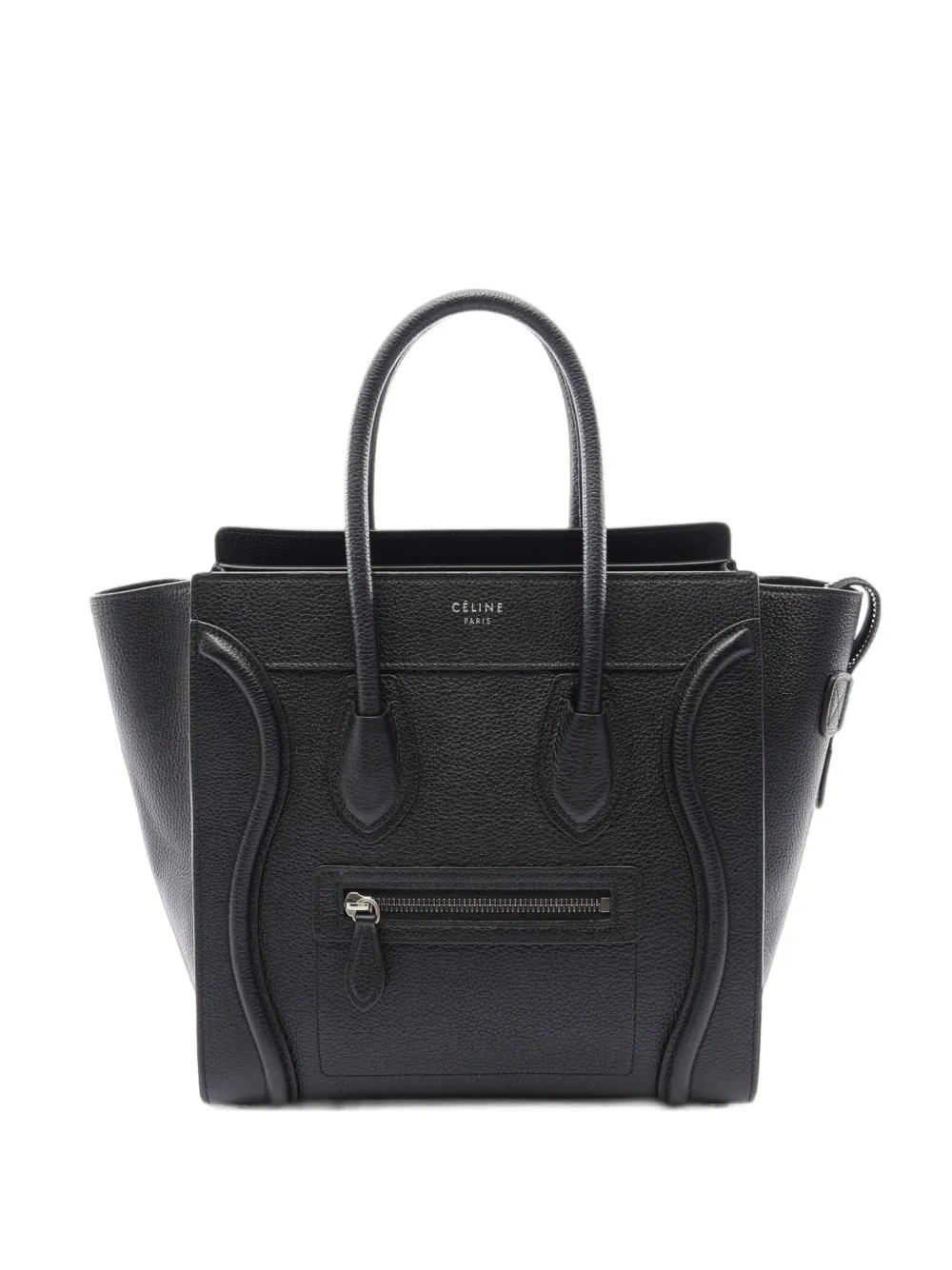 Celine Pre-Owned 2010s micro Luggage shopper tote bag in Black