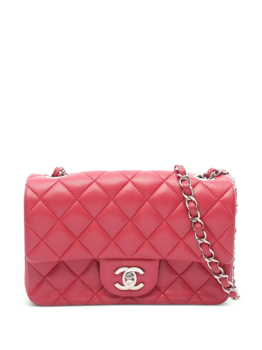 CHANEL Pre-Owned 2018-2019 mini Matelassé shoulder bag - Rosa