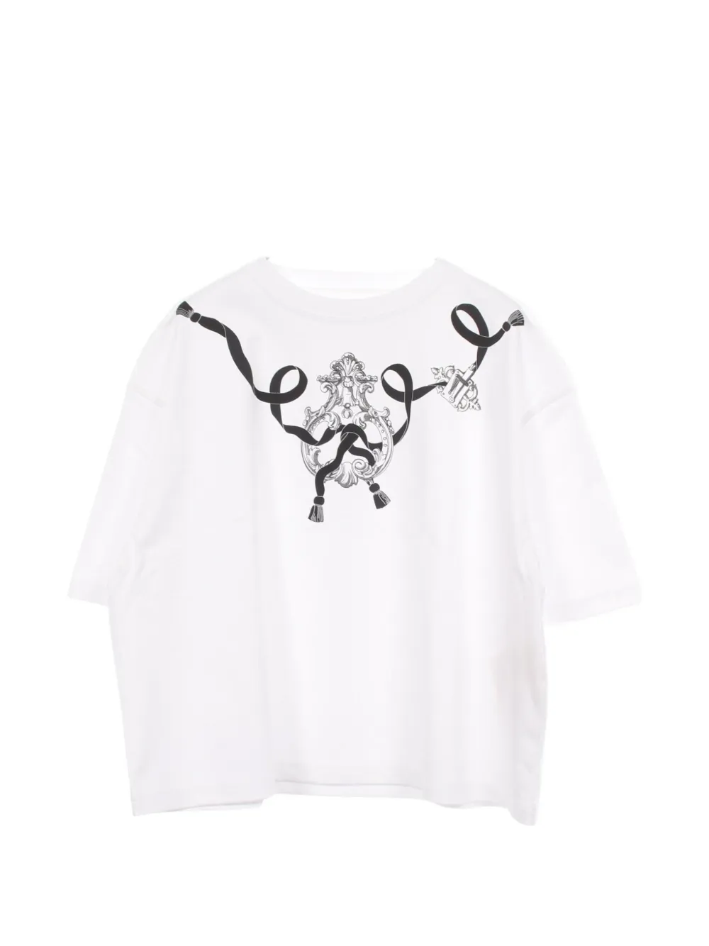 Hermès Pre-Owned 2010s Cartouche Feronerie T-Shirt - Weiß