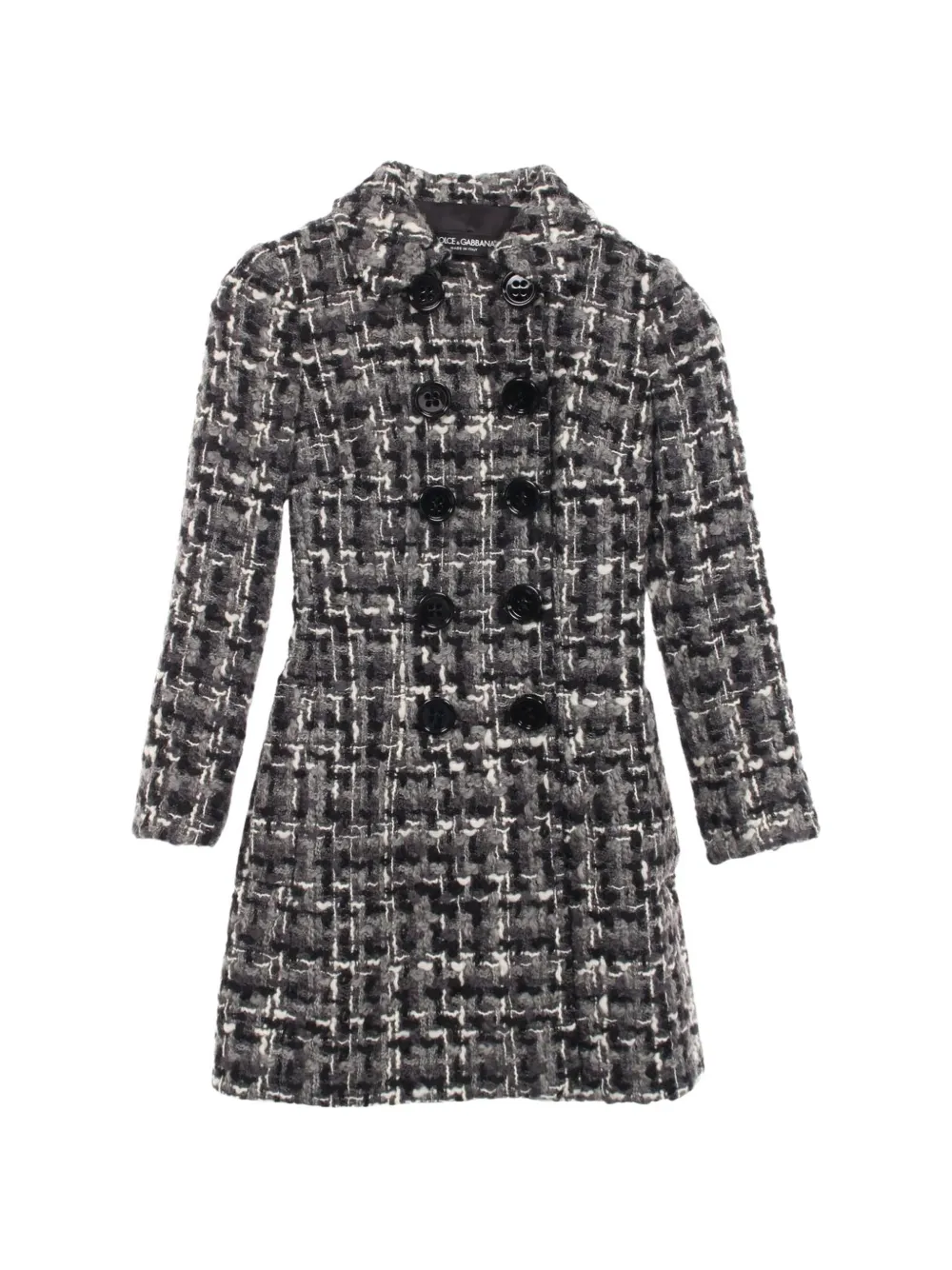 Dolce & Gabbana Pre-Owned 2010s double-breasted tweed coat - Grigio
