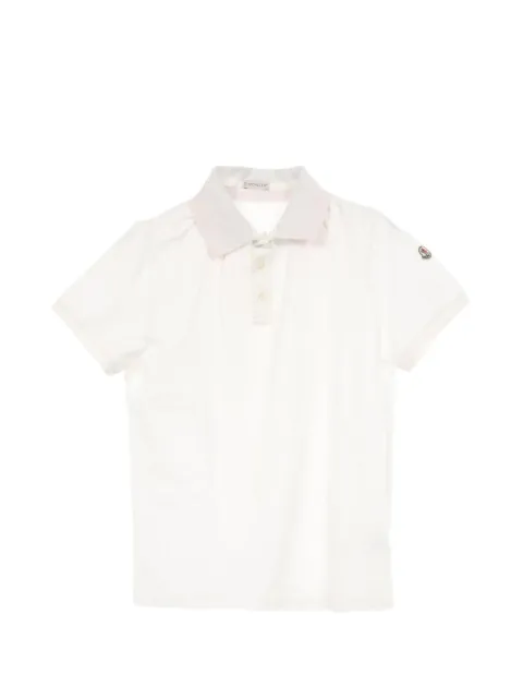 Moncler 2010s logo-patch polo shirt
