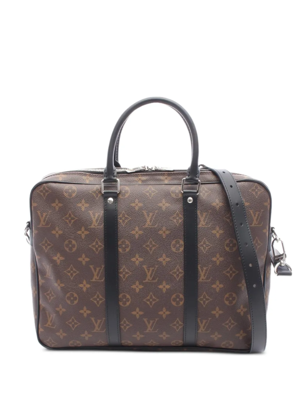 Louis Vuitton Pre-Owned 2010s PM Porte-Documents Voyage Monogram Macassar briefcase - Marrone