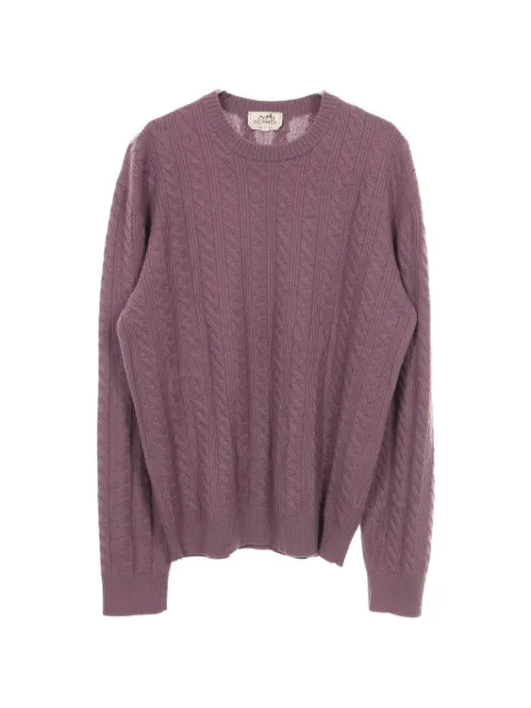Hermès Pre-Owned 2010s cable knit sweater