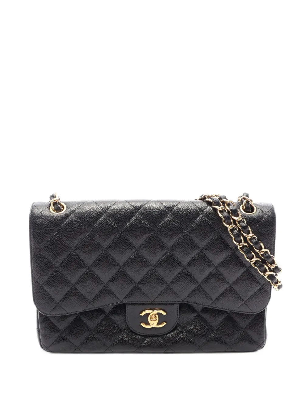 CHANEL Pre-Owned 2014 diamond-quilted Double Flap shoulder bag - Nero