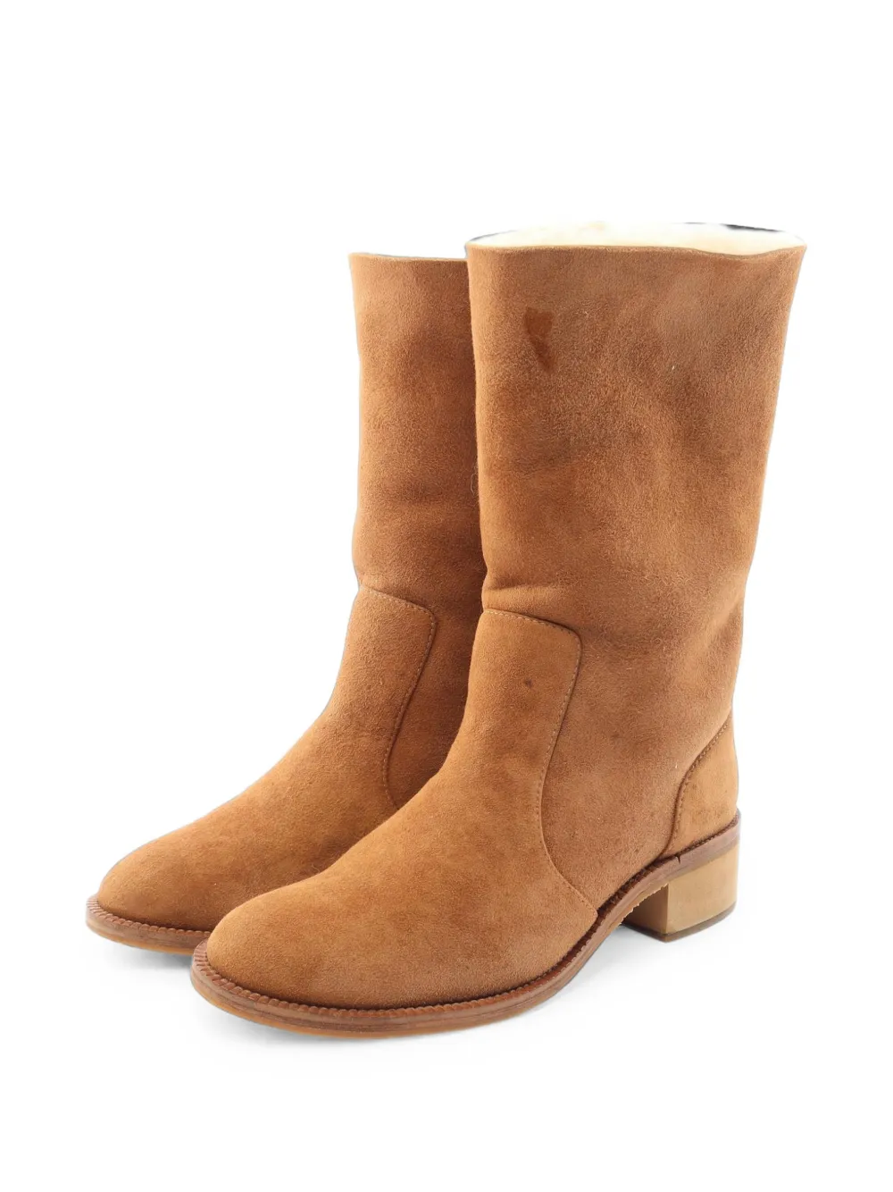 CHANEL Pre-Owned bottines CC Mark Mouton (1986-1988) - Marron CHANEL Pre-Owned bottines CC Mark Mouton (1986-1988) - Marron