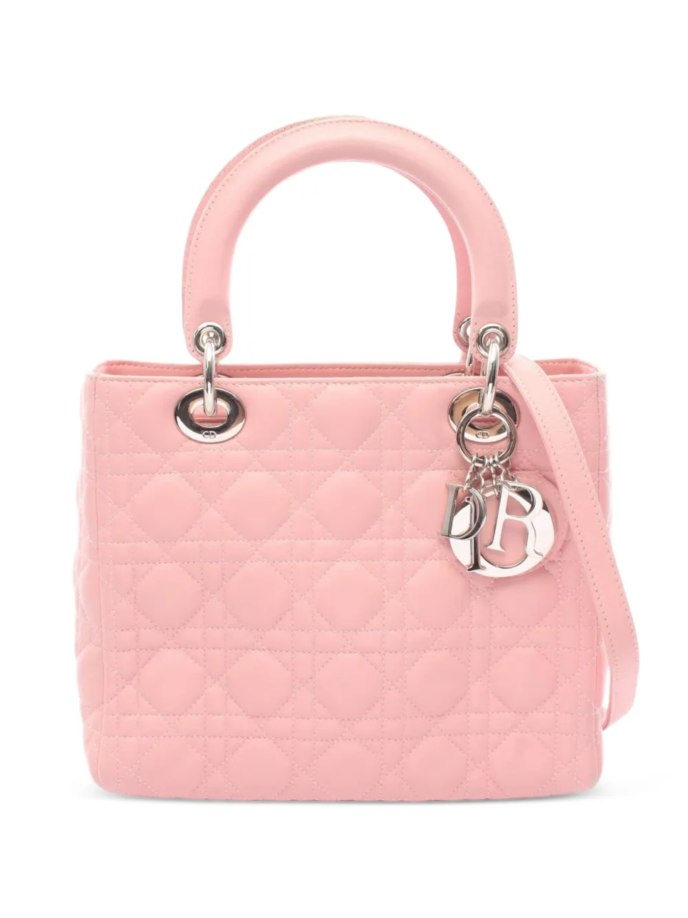 Christian Dior Pre-Owned 2000s mittelgroßer Lady Dior Cannage-Tote Bag - Rosa