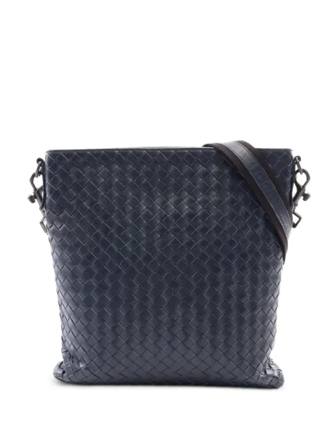 Bottega Veneta Pre-Owned Intrecciato 编织邮差包(2000年代典藏款)