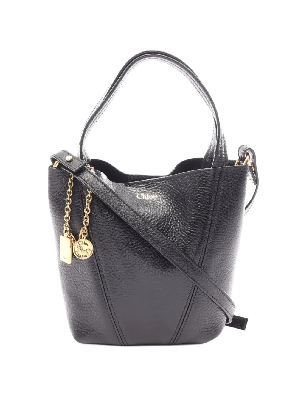 Chloé Pre-Owned petit sac à main Spin (années 2010) - Noir Chloé Pre-Owned petit sac à main Spin (années 2010) - Noir