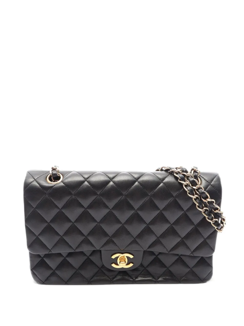 CHANEL Pre-Owned 2008-2009 matelassé double-flap shoulder bag - Nero
