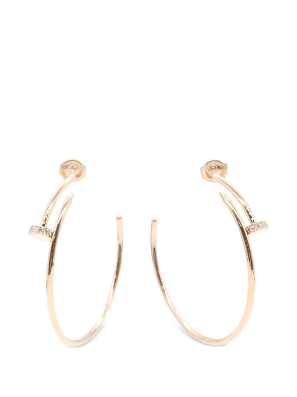 Cartier 2010s Juste un Clou Creolen mit Diamanten - Gold