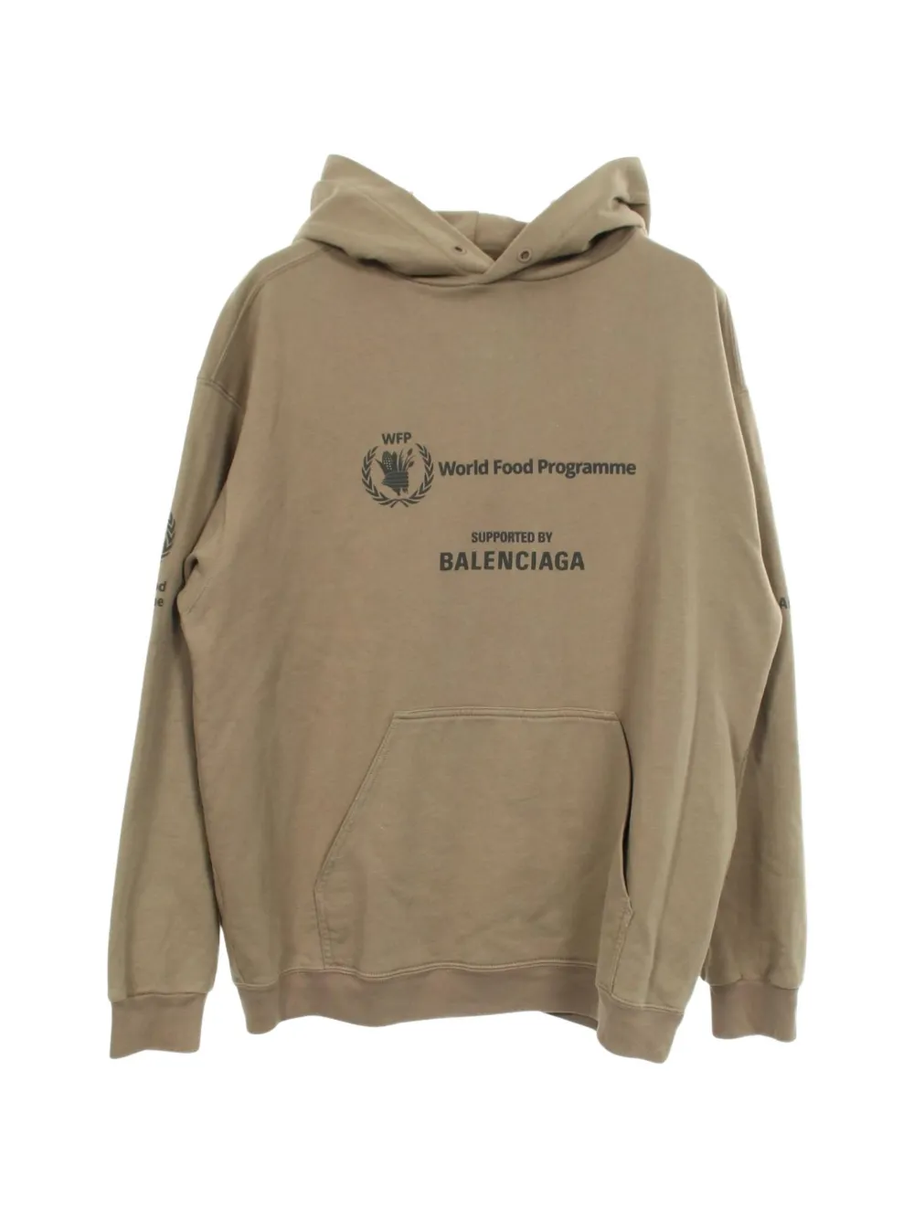 Balenciaga Pre-Owned 2000s WFP Hoodie mit Logo-Print - Grün