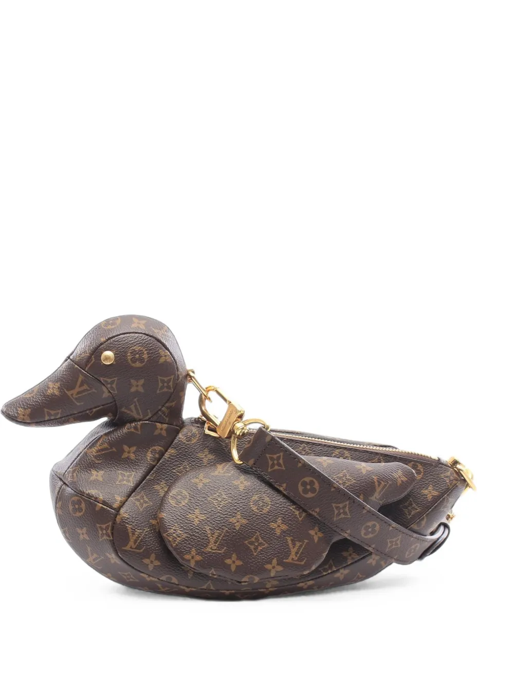 Louis Vuitton Pre-Owned x Nigo 2010s Duck Schultertasche mit Monogramm - Braun