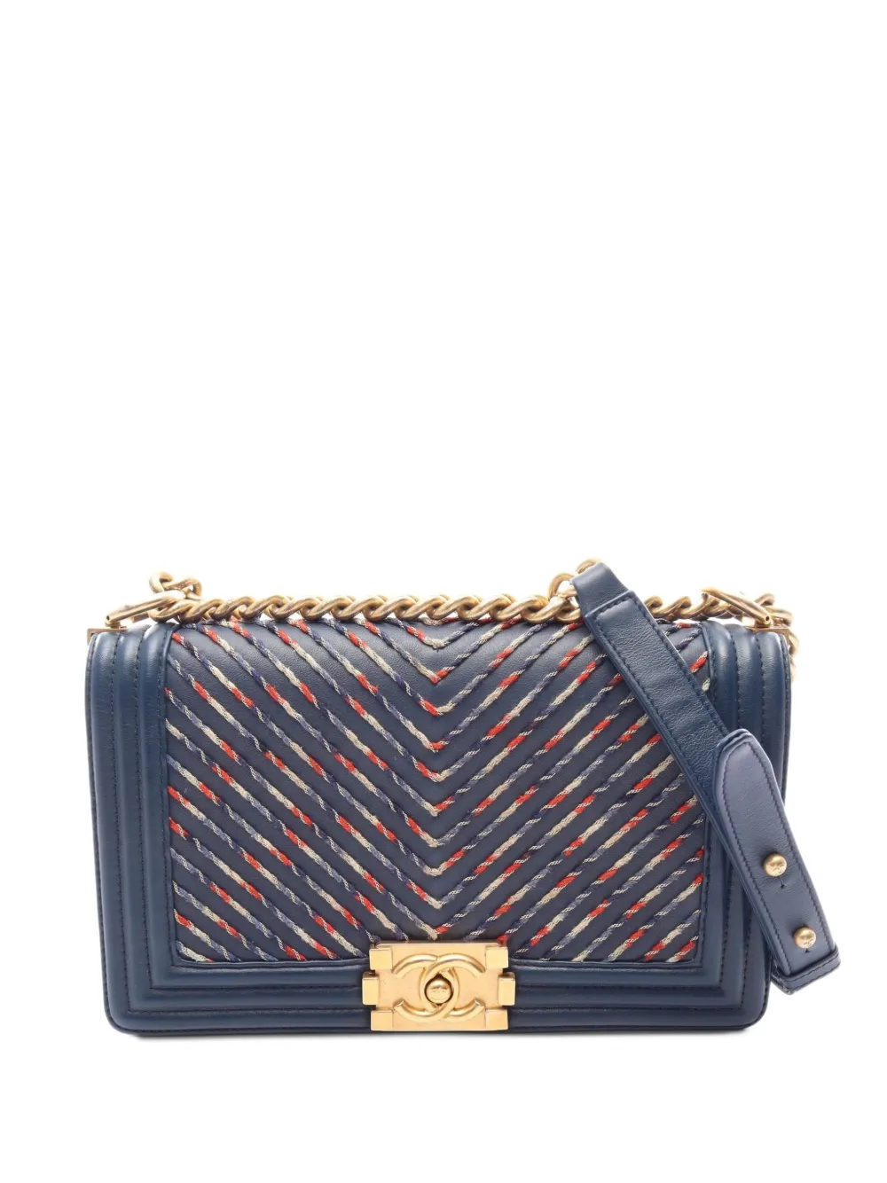 CHANEL Pre-Owned 2019 Boy Chanel shoulder bag - Blu