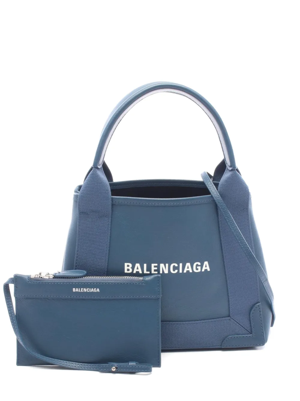 Balenciaga Pre-Owned 2000s S Navy Cabas Tote Bag - Blau