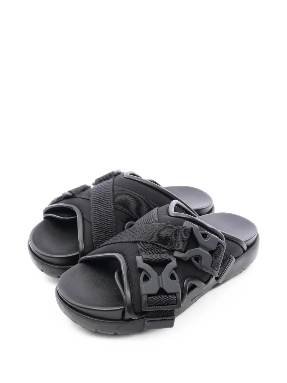 Bottega Veneta Pre-Owned sandales Snap à boucle (années 2010) - Noir