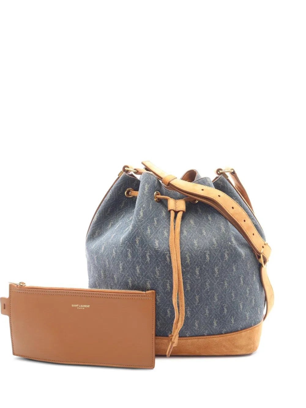 Saint Laurent Pre-Owned sac seau Le Monogram (années 2000) - Bleu