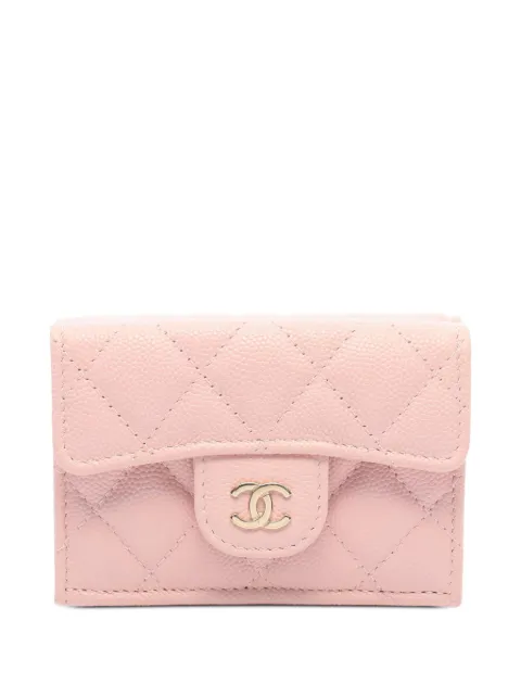 CHANEL Pre-Owned small Matelassé Caviar leather wallet