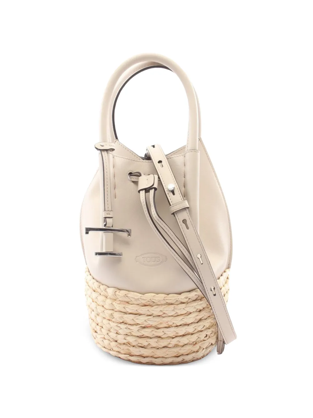 Tod's Vintage sac seau T Timeless (années 2010) - Tons neutres Tod's Vintage sac seau T Timeless (années 2010) - Tons neutres