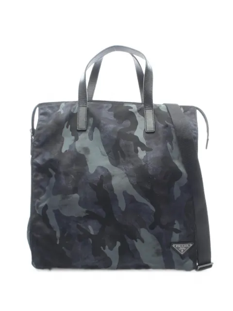 Prada Pre-Owned 2000s camouflage-print tote bag