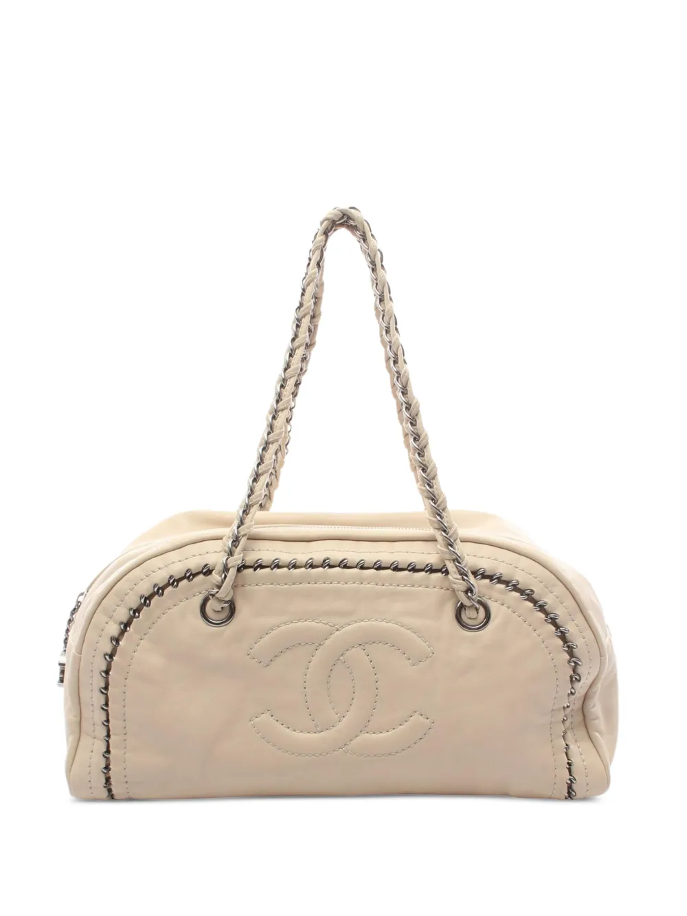 CHANEL Pre-Owned mini 2005-2006 Coco Mark Boston shoulder bag - Toni neutri